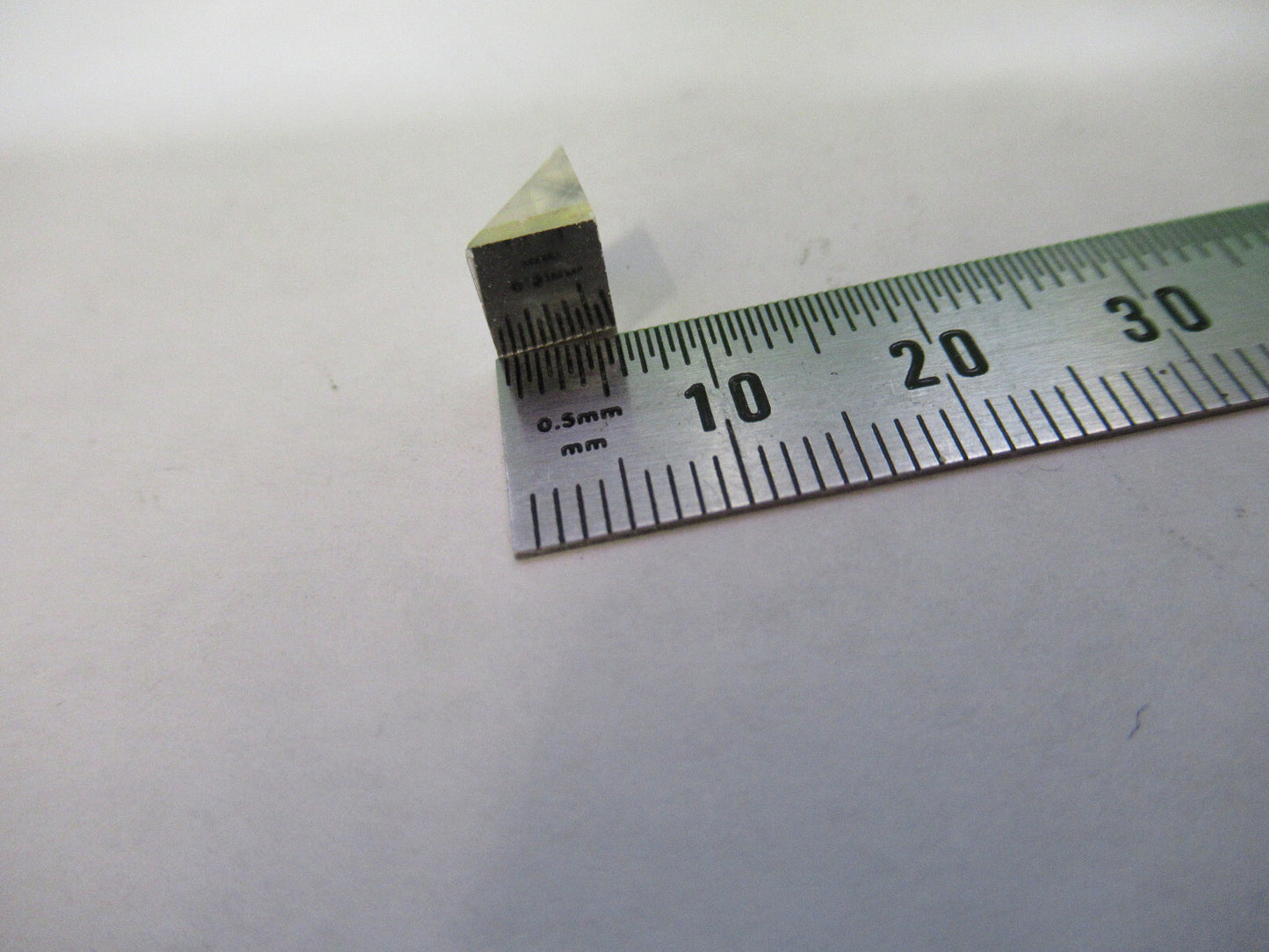 OPTICAL BK7 GLASS PRISM + MIRROR SURFACE LASER OPTICS AS PICTURED X7-A-15