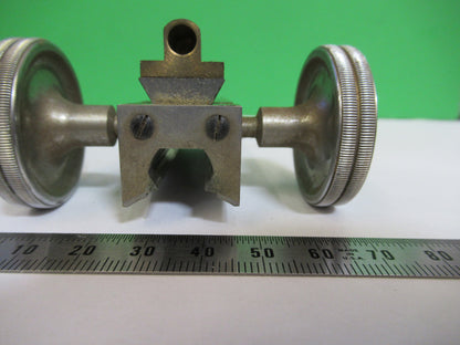 ANTIQUE SEIBERT GERMANY BRASS GROSS STAGE  MICROSCOPE PART AS PICTURED &Z9-A-178