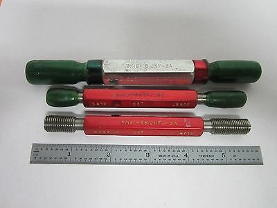 LOT 3 EA METROLOGY QUALITY CONTROL INSPECTION THREAD GO NO-GO AS IS BIN#K6-21