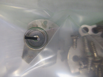 BAUSCH LOMB LOCK HINGES + KEY for wood cabinet MICROSCOPE PART AS PIC X2-A-03