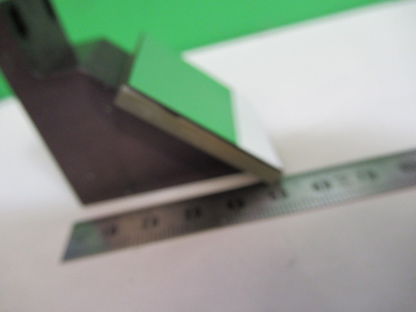 OLYMPUS JAPAN MOUNTED GLASS FLAT MIRROR MICROSCOPE PART AS PICTURED T4-A-27