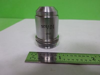 MICROSCOPE LEITZ WETZLAR GERMANY OBJECTIVE 10X OPTICS AS IS BIN#2B-E-16