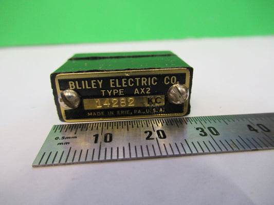 Vintage Wwii Bliley Electric Co. Quartz Crystal AX2 14282 Kc Frequency Radio Amateur