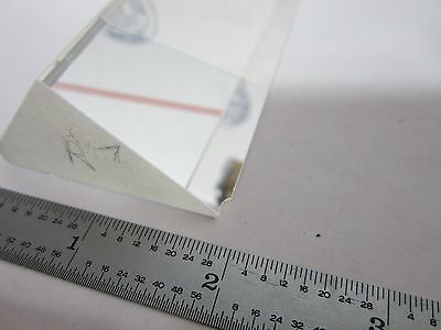 MICROSCOPE PART [chipped] PRISM + MIRROR SIDE OPTICS AS IS BIN#J8-19