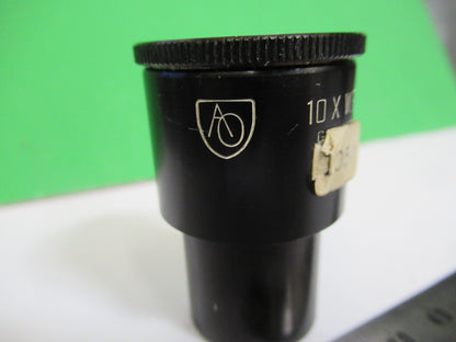 AMERICAN OPTICS CAT 437 EYEPIECE LENS OCULAR MICROSCOPE PART AS PICTURED X5-A-67