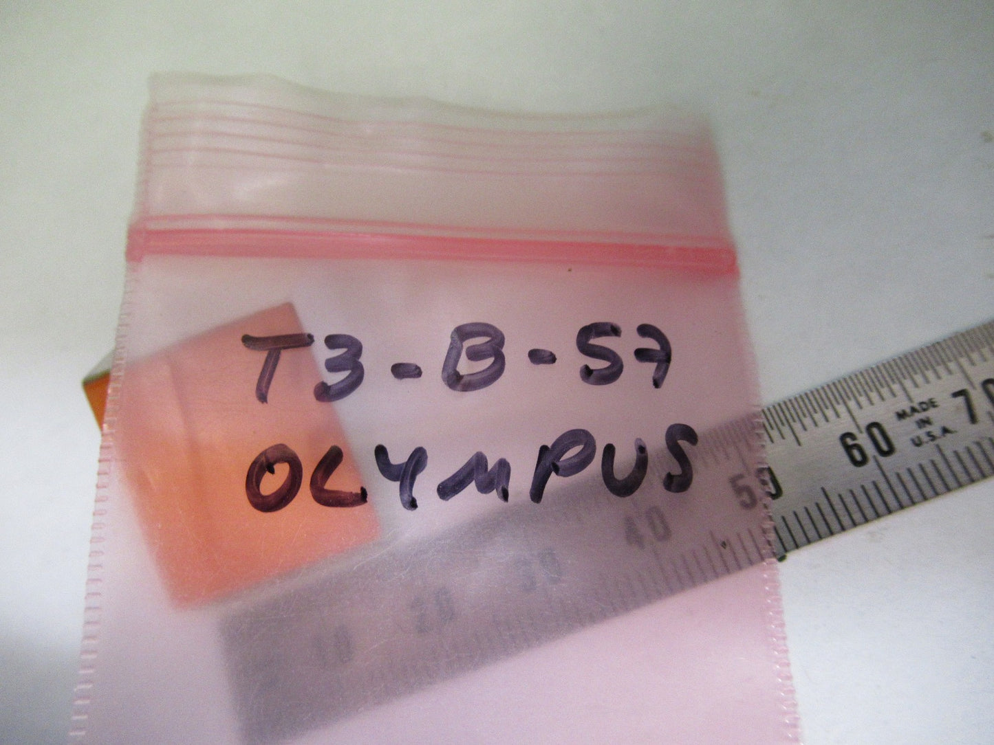 OLYMPUS JAPAN GLASS PRISM HEAD OPTICS MICROSCOPE PART AS PICTURED T3-B-57