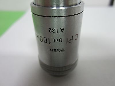 MIKROSKOPTEIL OBJEKTIV LEITZ C PL OEL 100X OPTICS BIN#F2-26