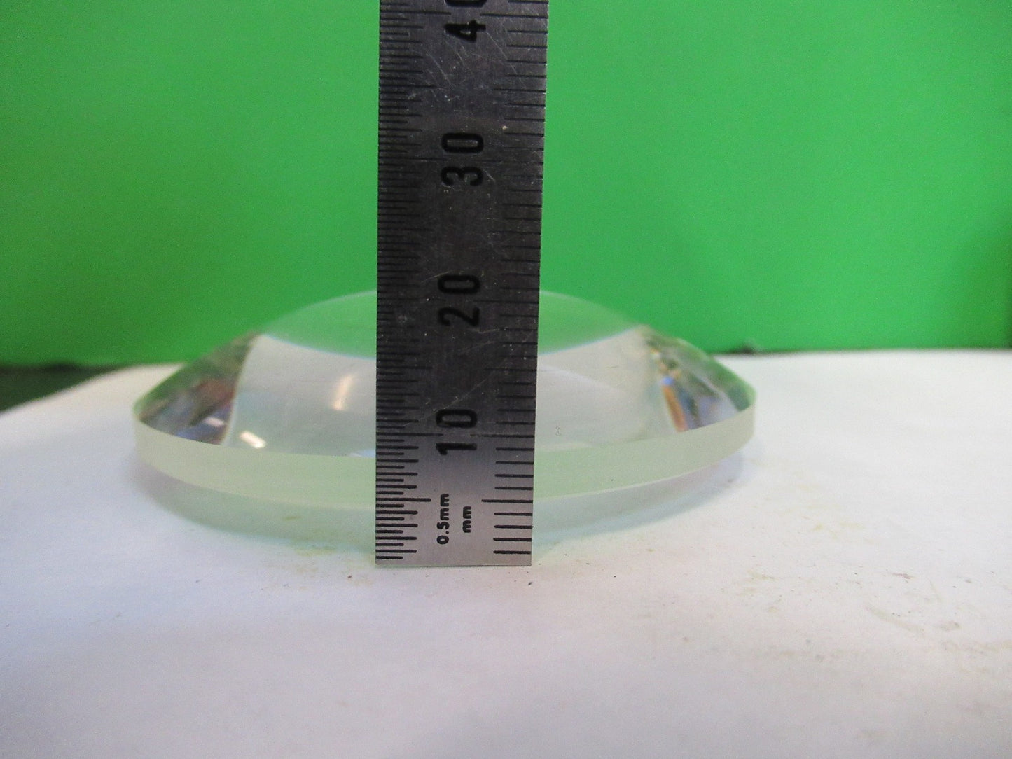 CARL ZEISS GERMANY HUGE BI CONVEX LENS MICROSCOPE PART AS PICTURED T2-A-04