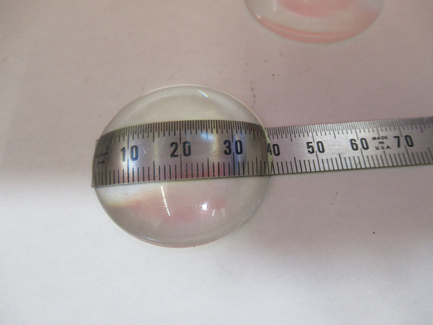 OLYMPUS JAPAN SET OF LENSES CONVEX 40mm MICROSCOPE PART AS PICTURED T9-A-16