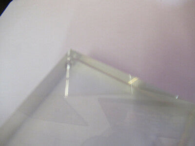 Optical Glass Block 2" x 2" x 0.5" [chipped] Optics