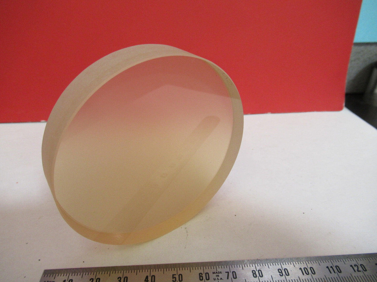 OPTICAL FLAT FROST POLISH ZERODUR PRO ZYGO LASER OPTICS AS PICTURED T9-A-30