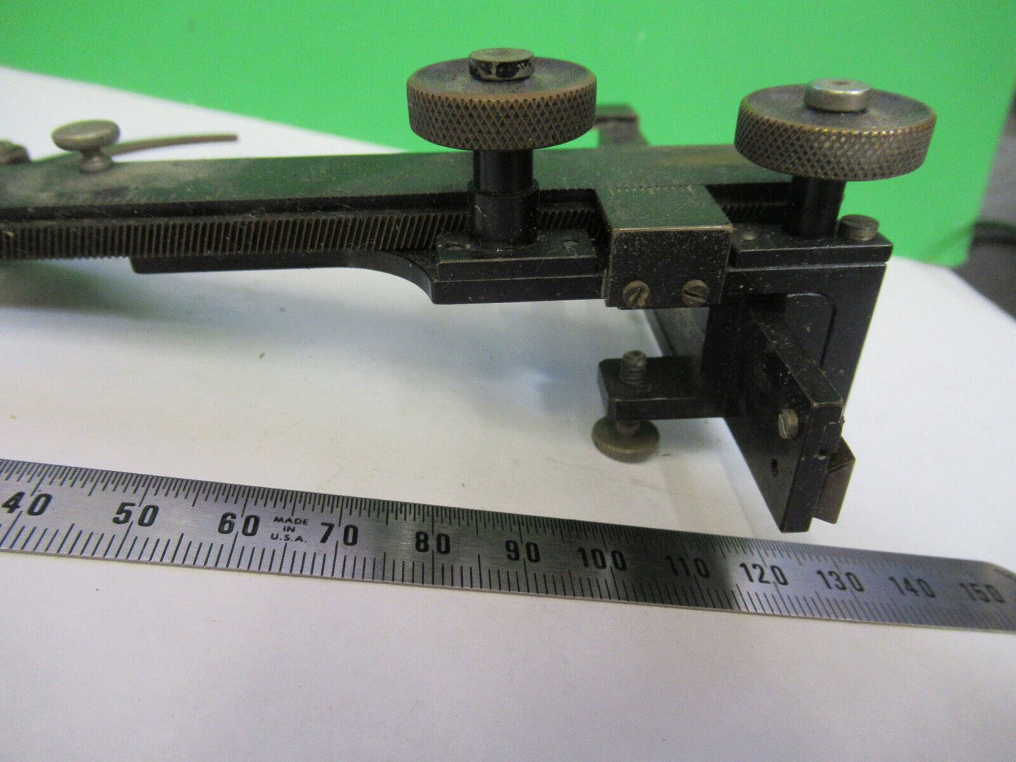 AO AMERICAN OPTICS XY STAGE CLIPS MICROSCOPE PART AS PICTURED F4-B-26