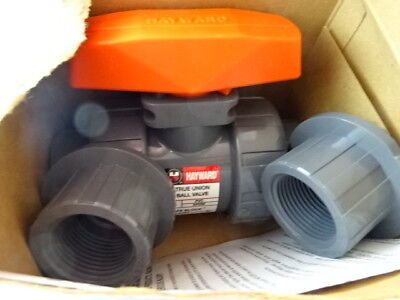 HAYWARD PLASTIC VALVE 1" PVC EPDM TB1100STE BALL VALVE  AS IS #F3-A-10