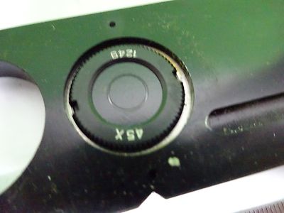 MICROSCOPE PART SLIDE BAUSCH LOMB DARK FIELD PHASE OPTICS AS IS BIN#W3-38