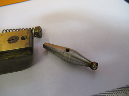 ANTIQUE BAUSCH LOMB STAGE BRASS ASSEMBLY MICROSCOPE PART AS PICTURED S4-B-31