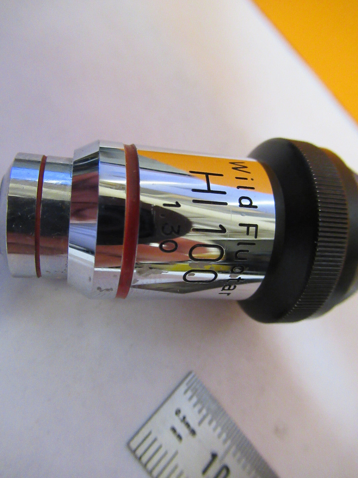 WILD HEERBRUGG SWISS OBJECTIVE HI 100X MICROSCOPE PART AS PICTURED Y3-A-49