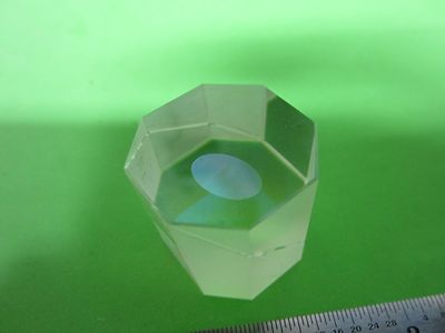 OPTICAL RARE BEAM SPLITTER OCTAGON coated in middle LASER OPTICS BIN#40-87