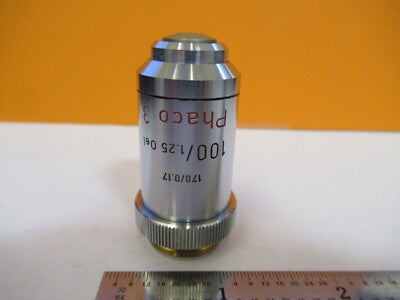 Ernst Leitz Weztlar Objective Phaco 100X /170 Optics Microscope Part AS Pic