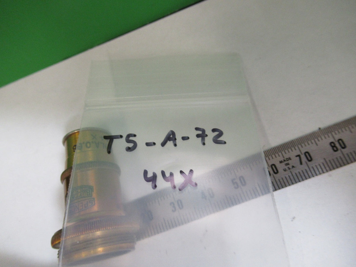 ANTIQUE SPENCER OPTICS AO OBJECTIVE 44X LENS MICROSCOPE PART AS PICTURED T5-A-72