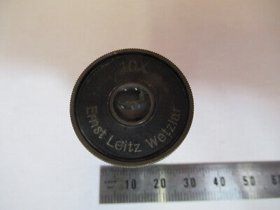Antique Ernst Leitz Germany 10X Eyepiece Microscope Part