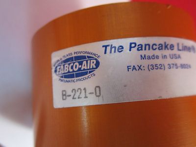 Fabco Pneumatic Pancake Cylinder B-221-0 Air