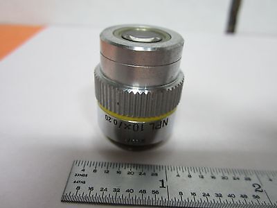 LEITZ WETZLAR GERMANY NPL 10X INFINITY OBJECTIVE MICROSCOPE OPTICS BIN#J7-04