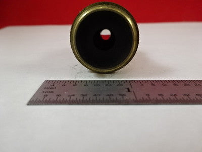 Microscope Part Antique Brass Objective Ernst Leitz Germany 7 Optics