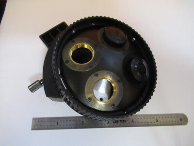 OLYMPUS JAPAN U-P4RE NOSEPIECE OPTICS MICROSCOPE PART AS PICTURED &5M-A-02