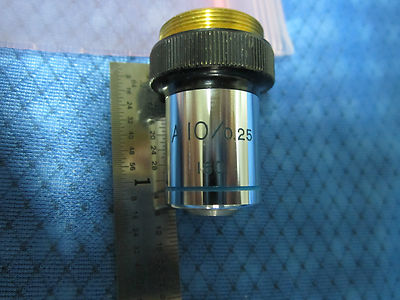 MICROSCOPE PART OBJECTIVE TASCO 10X #3-28 OPTICS BIN#3