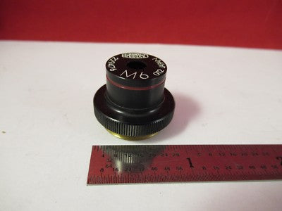 OLYMPUS JAPAN OBJECTIVE M6 6X MICROSCOPE PART OPTICS AS PICTURED &75-B-17