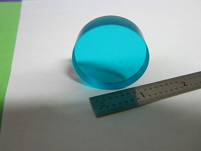 OPTICAL BLUE THICK FILTER MIL SPEC LASER OPTICS AS IS BIN#32-03