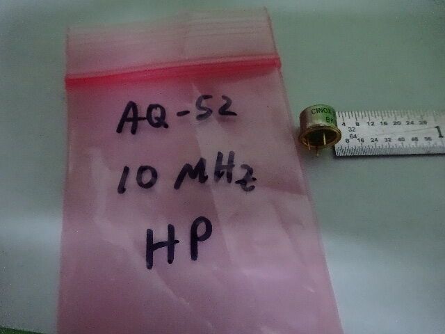 QUARTZ RADIO CRYSTAL CINOX VECTRON 10 MHz HP TIME BASE FREQUENCY CONTROL #AQ-52