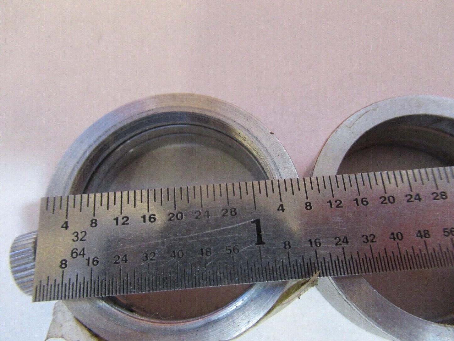 LOT KLEMMRINGE UNBEKANNTER HERSTELLER MIKROSKOP TEIL ABGEBILDET &amp;FT-1-A-23