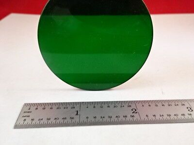 MICROSCOPE PART REICHERT AUSTRIA GREEN GRUN GLASS FILTER OPTICS AS IS B#M8-D-01