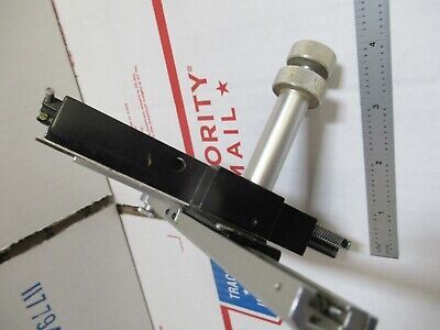 MICROMETER CLIPS STAGE JAPAN MICROSCOPE PART AS PICTURED &12-A-98