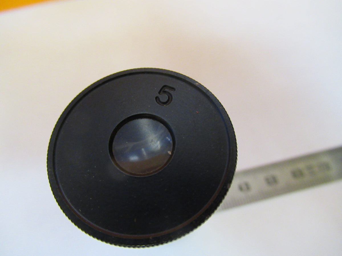 Antique Bausch & Lomb 5X Lens Eyepiece Ocular Microscope Part