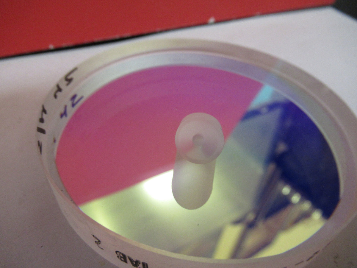 Optical Flat Fused silica Holed Laser Optics Dichroic Coated