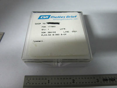 MELLES GRIOT OPTICAL DEVICE UV LASER OPTICS BIN#4T ii