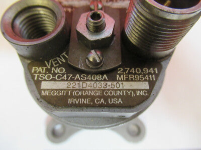 FOR PARTS TRANSMITTER 418-10054 AIRCRAFT PRESSURE OIL FUEL AS PICTURED &75-FT-01