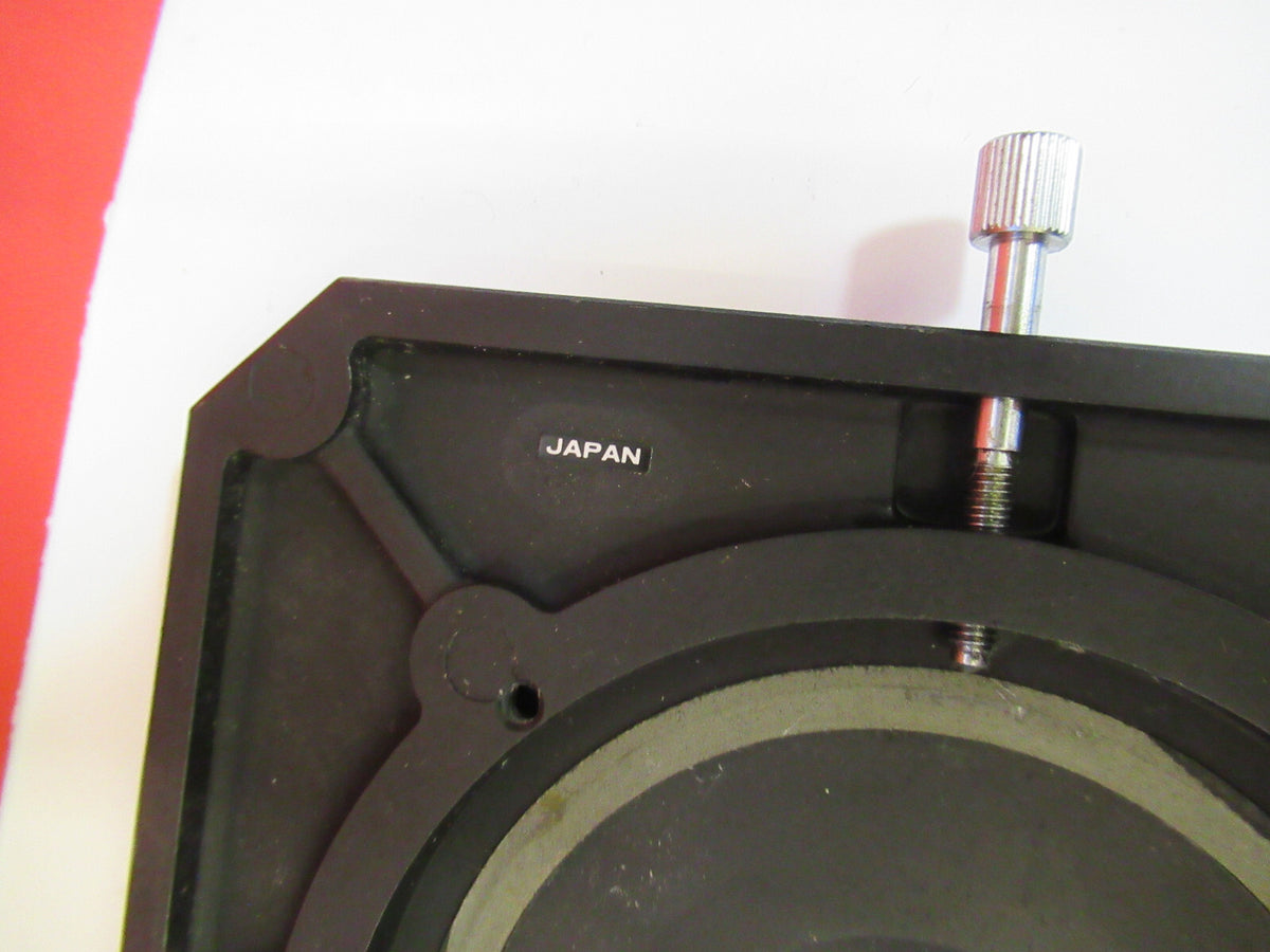 NIKON JAPAN STAGE TABLE SPECIMEN MICROSCOPE PART AS PICTURED Y4-A-49
