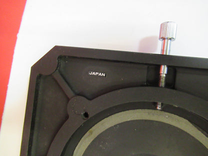 NIKON JAPAN STAGE TABLE SPECIMEN MICROSCOPE PART AS PICTURED Y4-A-49