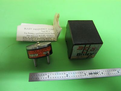 Vintage Bliley Electric Co. BC-3 Quartz Crystal + Original Box