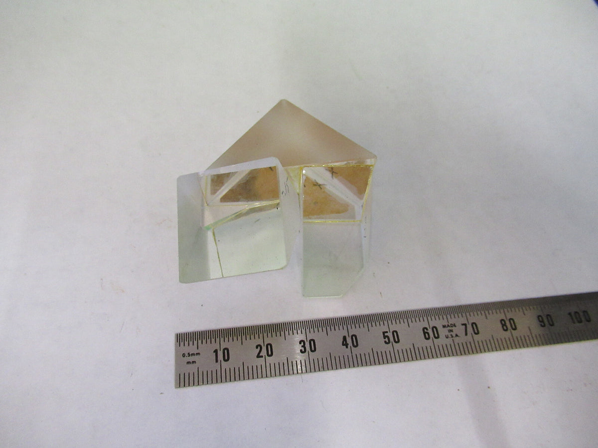 OPTICS AO AMERICAN HEAD STEREO GLASS PRISM MICROSCOPE PART AS PICTURED X4-A-09