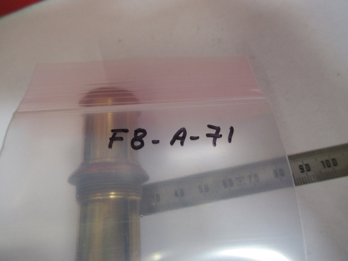 RARE ANTIQUE BRASS EYEPIECE OCULAR LENS MICROSCOPE PART AS PICTURED F8-A-71