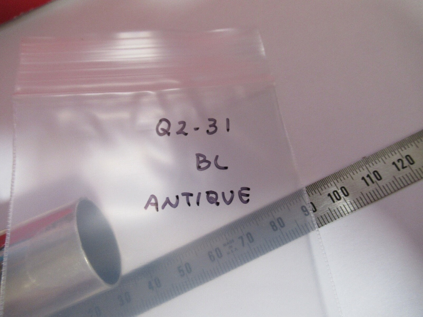 ANTIQUE BAUSCH LOMB 1/4IN EYEPIECE OCULAR LENS MICROSCOPE PART AS PICTURED Q2-31