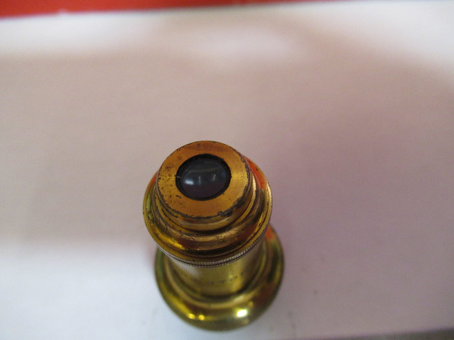 ANTIQUE BRASS BAUSCH LOMB LENS OBJECTIVE MICROSCOPE PART AS PICTURED T9-A-15