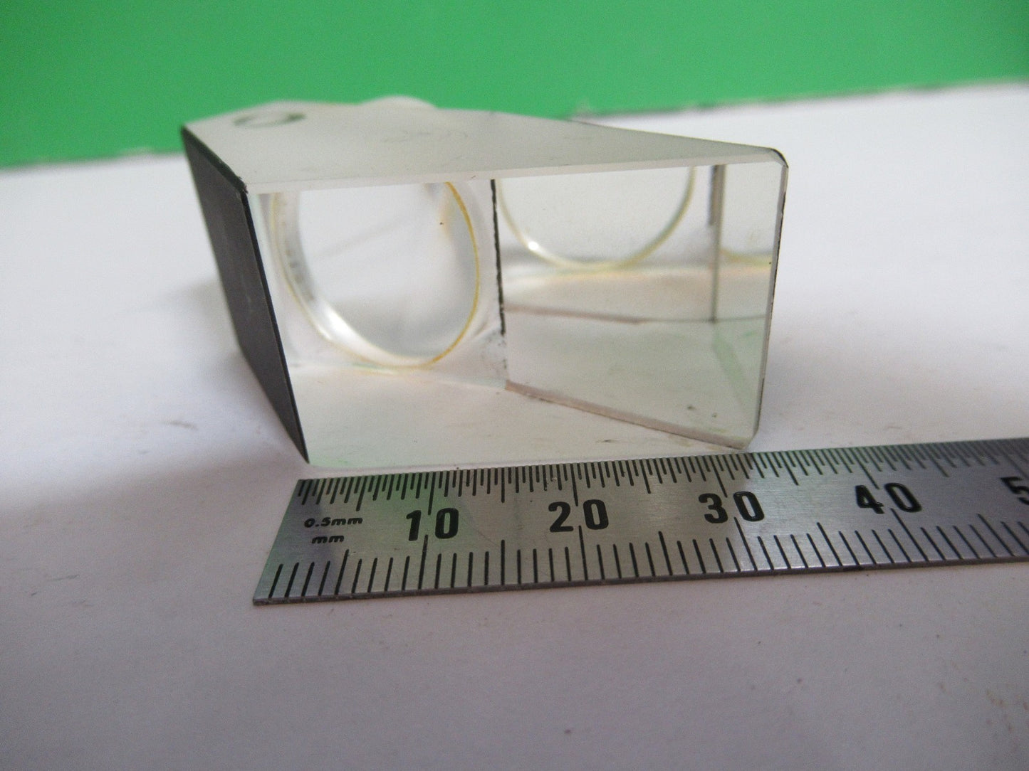 BAUSCH LOMB GLASS PRISM HEAD OPTICS MICROSCOPE PART T8-B-39