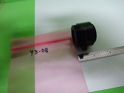 MICROSCOPE PART REICHERT LEICA POLYVAR LENS BRASS MOUNTED OPTICS AS IS #Y3-08