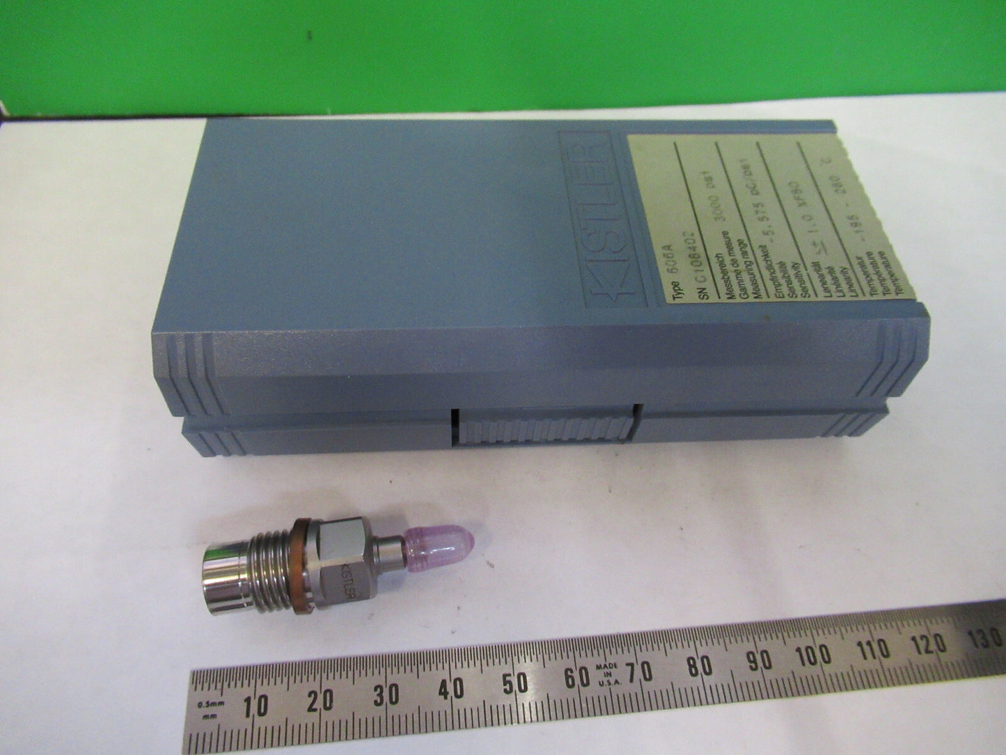 KISTLER QUARTZ 606A 3,000 psi SENSOR PRECISION PRESSURE AS PICTURED A2-FD-01
