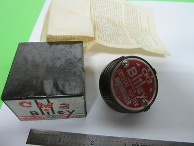 Vintage Bliley Electric Co. CM2 Quartz Crystal + Original Box Frequency Control BIN#8C vii
